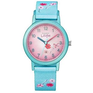 Prinzessin Lillifee Horloge Meisjes Kinderen Quartz horloge Analoog, met Textiel Armband, Türkis, 3 bar Wasserdicht, Wordt geleverd in een Watches Gift Box, 2031757