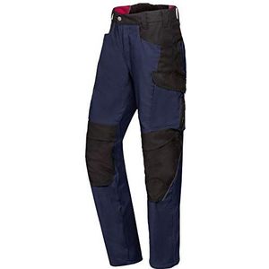 BP 1820-565-1432-34n Stofmix met stretch werkbroek voor mannen, hogere taille op de rug, 65% polyester/35% katoen, nachtblauw/zwart, 34N grootte