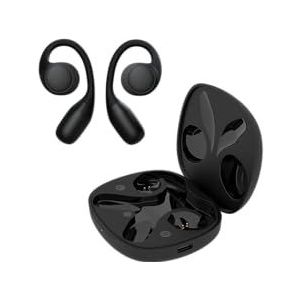 SPC Boost Pro Bluetooth-hoofdtelefoon, draadloos, open-ear, ruisonderdrukking, 30 uur batterijduur, Google Fast Pair, dubbele verbinding, IPX4, touch-bediening, spraakassistent, zwart