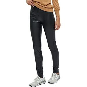 Minus Levy Pu Leggings, Zwart, 10