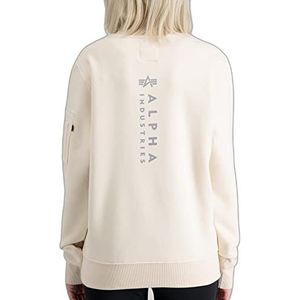 ALPHA INDUSTRIES Emb Sweater Unisex Sweatshirt voor volwassenen, wit (Jet Stream White), XXL