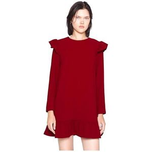 Pepe Jeans Dorothée damesjurk, Rood (Burnt Red), S