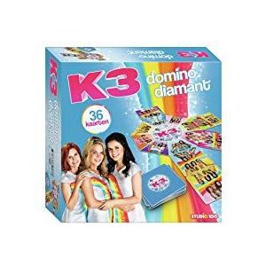 K3 Domino Diamant - Speel met Marthe, Klaasje en Hanne - 2 tot 6 spelers