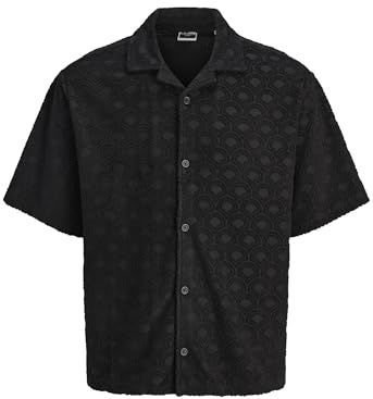 Jack & Jones - Infinity - Overhemd - Blauw - Katoenmix - Resortkraag