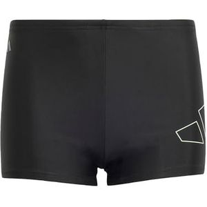 adidas Jongens Performance Big Bars Zwembokser Jongens Zwemmen Boxer, 7-8 Jaar Zwart, Zwart