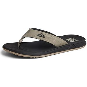 REEF Phantoms Beach Teenslippers voor heren, waterbestendig, zacht en ondersteunend gevormd voetbed, zwart/bruin, 39.5 EU
