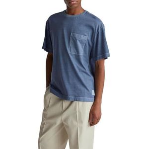 United Colors of Benetton T-shirt voor heren, Blauw, XL