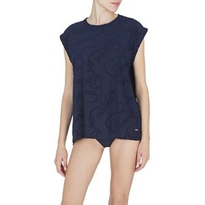 Emporio Armani Swimwear Emporio Armani Logomania tanktop voor dames, marineblauw, maat M, marineblauw, M