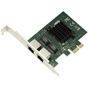 KALEA-INFORMATIQUE Netwerkcontroller kaart PCIe x1 2 Poorten RJ45 Dual LAN GIGABIT ethernet 10 100 1000Mb 1G Chipset BroadCom BCM5720, Laag en Hoog Profiel