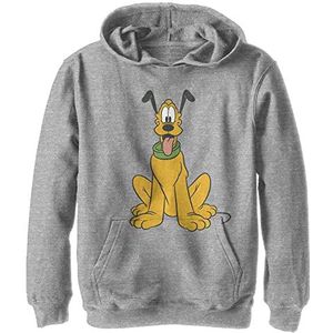 Disney Characters Traditionele Pluto Boy's Hooded Pullover Fleece, Athletic Heather, Small, Athletic Heather, S