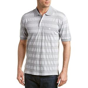 Brooks Brothers poloshirt heren Stripe Polo Oxford Grey