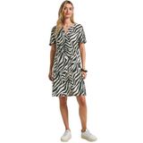 Street One Dames Tuniekjurk met patroon in Groen, in size: 34