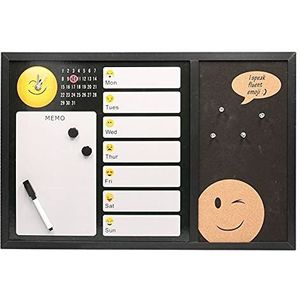 Vacchetti Emoji 46122000 Magneetbord met klok, kurk en pen, medium