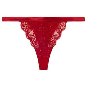 Women'secret Tanga Xmas Red Collection Slip, rood, XL dames