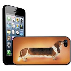 Fancy Een Snuggle Basset Hond Worst Hond Clip Op Achterzijde Cover Hard Case voor Apple iPhone 5