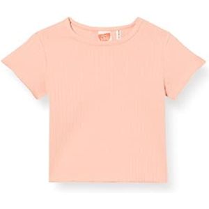 Koton T-shirt met korte mouwen van katoen voor meisjes, oranje (200), Size: 12/18 meses