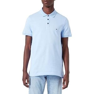 Tommy Hilfiger S/S polo's voor heren, Blauw (Vessel Blauw/Wit Moulin), S