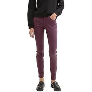TOM TAILOR Denim Dames NELA Extra Skinny Jeans, 36277 - Dark Wine Red Coated, 32W x 32L