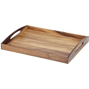 Zassenhaus Serveerdienblad hout | rechthoekig | met handgrepen | 53 × 41 × 7 cm | theedienblad | van duurzaam geteeld acaciahout