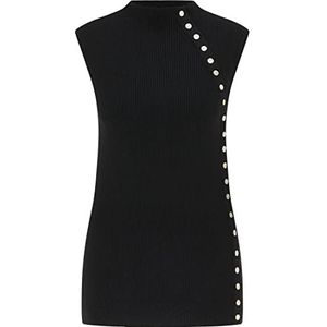 acalmar Dames gebreid shirt 39718341-AC01, zwart, XL/XXL, zwart, XL/XXL
