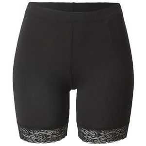 PIECES Pckiki Lace Noos Shorts voor dames, zwart, XS