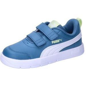 PUMA Courtlex V3 V INF Unisex babyschoenen, Blue Horizon White, 26 EU, blauw/wit (Blue Horizon PUMA White), 26 EU