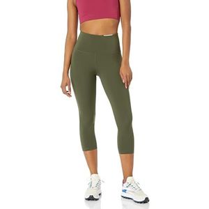 Amazon Essentials Women's Active Sculpt High Rise Capri Legging (verkrijgbaar in grote maten), olijf, XX-Large