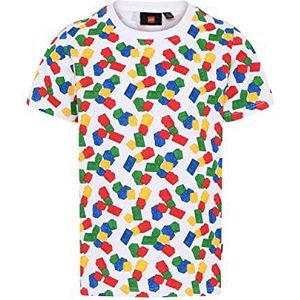 LEGO Unisex T-shirt met AOP Print LWTaylor 203, 349 Rood, 104