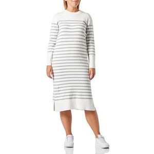 Boline Dames maxi-jurk 81432829, wolwit grijs gemêleerd, XL/XXL, Wolwit, grijs gemêleerd, XL/XXL