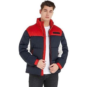 Tommy Hilfiger - Geweven Jas - Blauw - Leren
