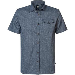 PETROL INDUSTRIES Herenhemd met korte mouwen, effen, M-1040-SIS412; Kleur: Petrolblauw, Maat: XL, Benzine Blauw, XL