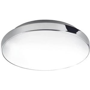 Briloner Leuchten - LED-plafondlamp, badkamerlamp, IP44, 13 Watt, 1.200 lumen, 4.000 Kelvin, wit-chroom, Ø 28,5 cm, wit/chroom, 3351-016