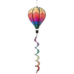 HQ Windspiration 109325 - Hot Air Balloon Twist Sunrise, UV-bestendig en weerbestendig windspel - Lengte: 104 cm, Ø: 28 cm, incl. ophanging