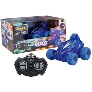 Revell Control RC Stunt Car Disco, GHz-afstandsbediening, kleurrijke, knipperende ledverlichting, eenvoudig te bedienen, leuke functies, lengte 13 cm, vanaf 4 jaar
