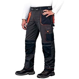 Leber&Hollman LH-FMN-T_SBP54 vormen beschermende broek, staalblauw-zwart-oranje, 54 maten