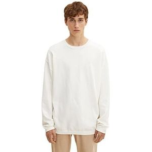 TOM TAILOR Denim Uomini Basic gebreide trui 1032313, 10338 - Soft Light Beige, XXL