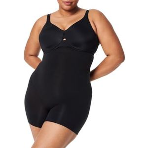 SPANX Sculppt Seamless Power Shorty met hoge taille - voor alle zoomlengtes - Core Control Shapewear - Naadloos ondergoed, Zeer Zwart, L