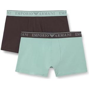 EMPORIO ARMANI Heren Endurance 2-Pack Trunk, Bruin, S, Bruin, S