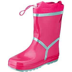 Playshoes Uniseks Basic warme voering rubberlaarzen voor kinderen, Pink, 28 EU