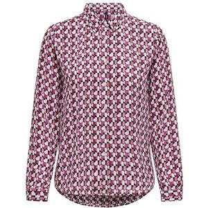 ONLALMA Life Poly L/S Shirt AOP, Magenta Purple/Aop: 584 Posh, 38