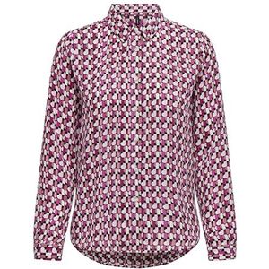 ONLALMA Life Poly L/S Shirt AOP, Magenta Purple/Aop: 584 Posh, 36