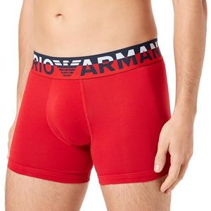 Emporio Armani Megalogo Boxer Shorts voor heren, rood, M