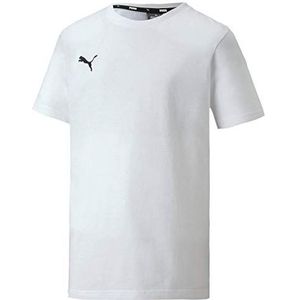 PUMA Jungen, teamGOAL 23 Casuals Tee Jr T-shirt, Weiß, 128