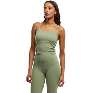 Urban Classics Sportbeha voor dames, verstelbaar, verstelbare sporttop met geïntegreerde cups en spaghettibandjes, maten XS - XL, Matcha Green, XL