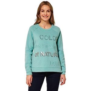 Cecil Dames B302001 sweatshirt, pastel turquoise melange, M, pastel turquoise melange, M