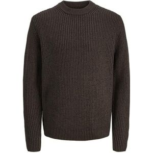JACK & JONES Jorbleecker Knit Crew Neck Bf, mulch, S