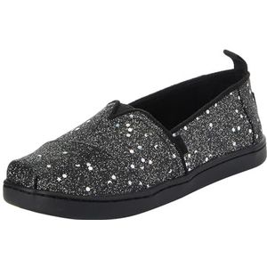 TOMS Klassieke Alpargata Loafer voor meisjes, Zwarte kosmische glitter, 13 UK Child