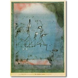 Decoratt Schilderen: De trimmermachine Paul Klee 48 x 66 cm, afbeelding met directe druk.
