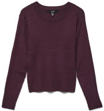 VERO MODA Trui 'VMSILJE'  wijnrood