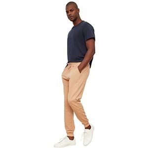 Trendyol voor mannen Sweatpants Stone Male Regular Fit Rubber rood Basic, steen, S